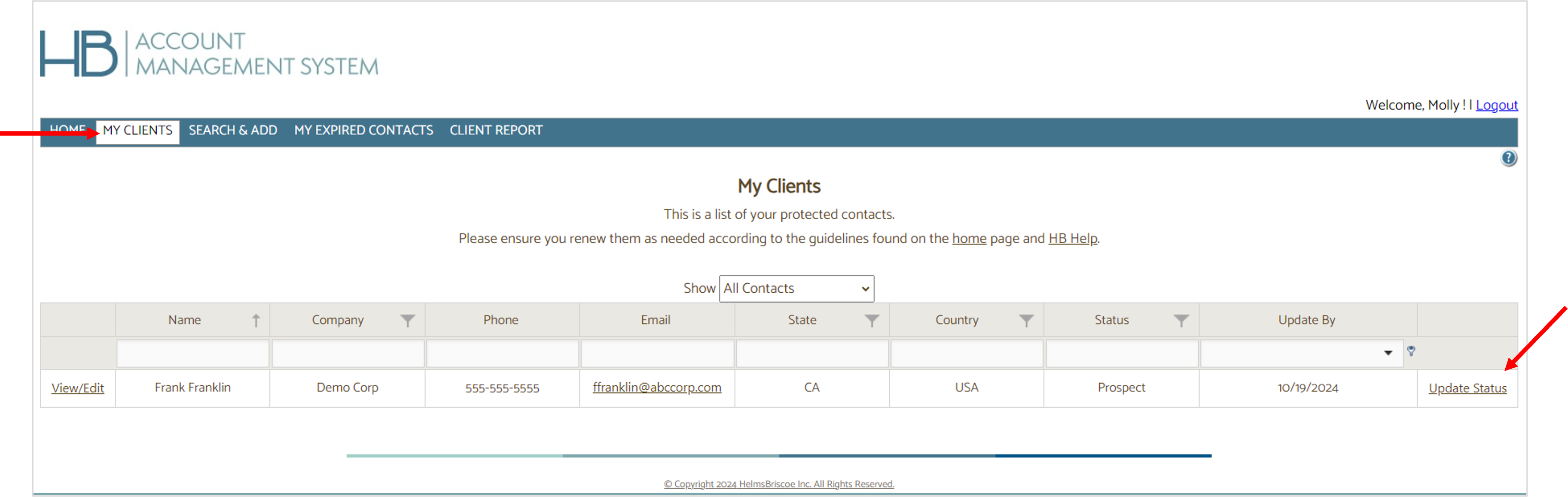 AMS - My Clients - Update Status.png