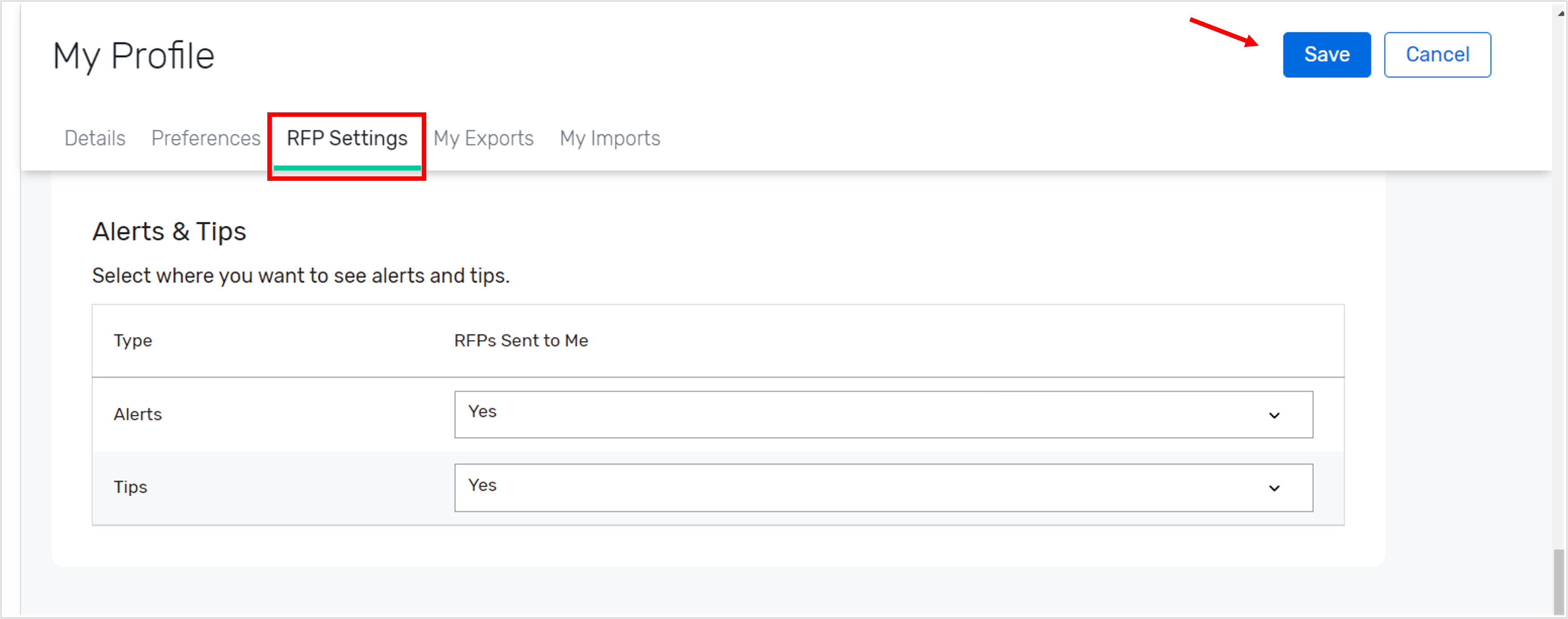My Profile - RFP Settings.png