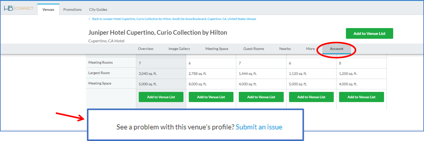 Venue Profile - Submit an issue.png