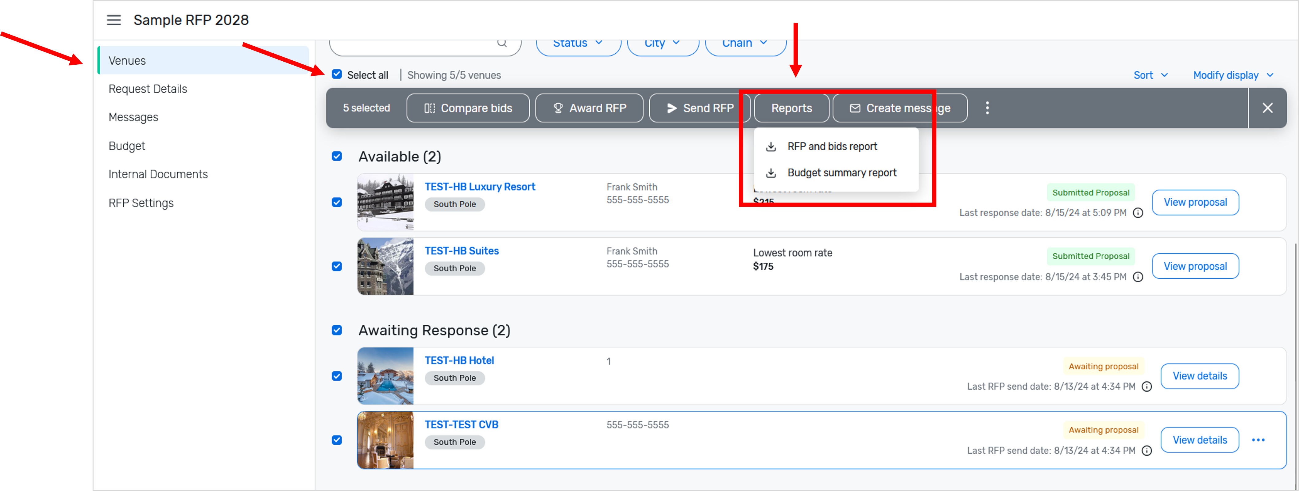 where is the rfp and bids report located step 1.png