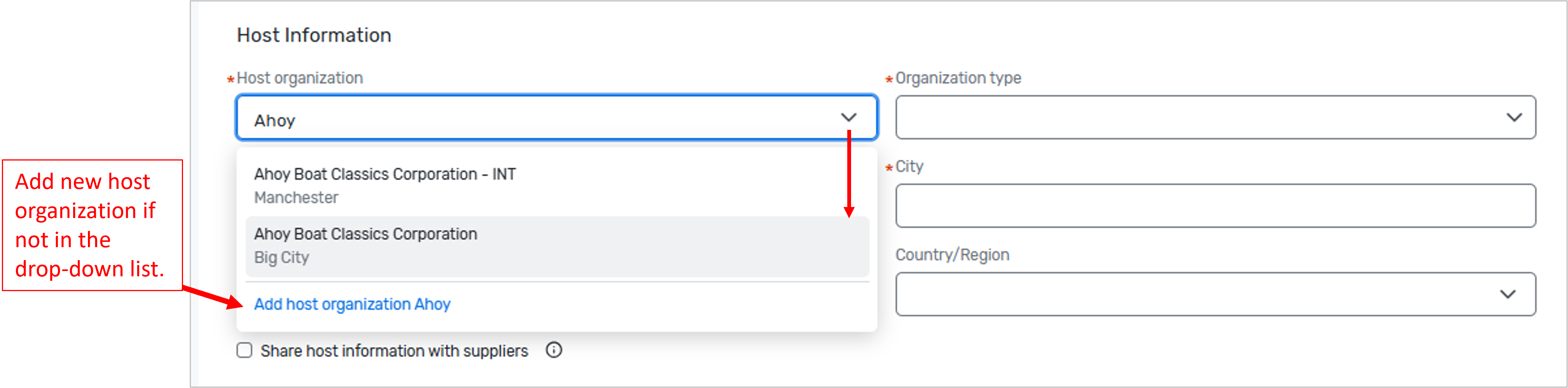 Contacts - Host Organization drop-down.png